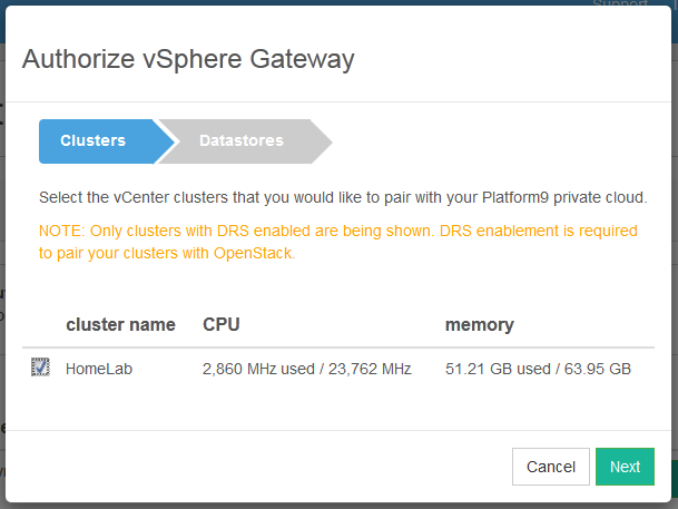 Platform9 5 Cluster Name